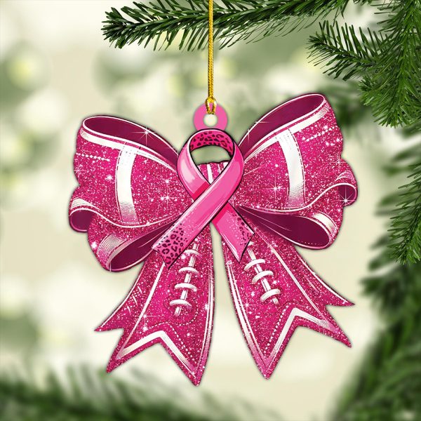 Breast Cancer Awareness Custom Shape 2-sided Acrylic Ornament – HOATT 6694