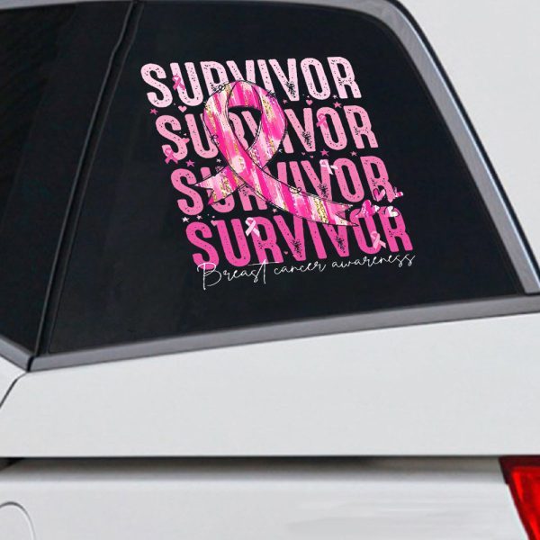 Breast Cancer Awareness 3D Decal – HOATT 6696