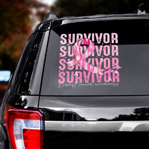 Breast Cancer Awareness 3D Decal – HOATT 6696