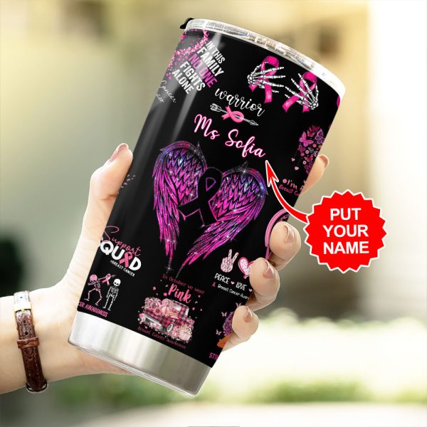 Personalized Breast Cancer Awareness Tumbler Cup - HOATT 6712