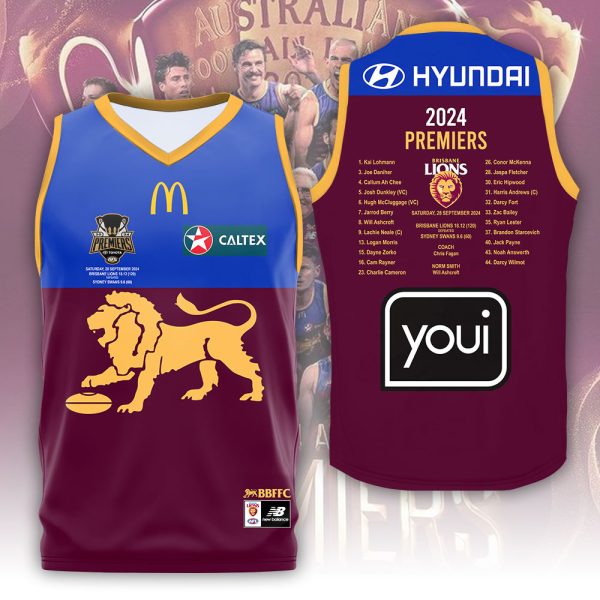 Brisbane Lions Basketball Jersey - MAITM 8251