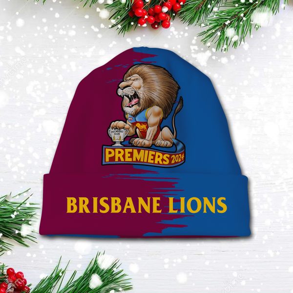 Brisbane Lions Beanie Hat - TANTN 8586