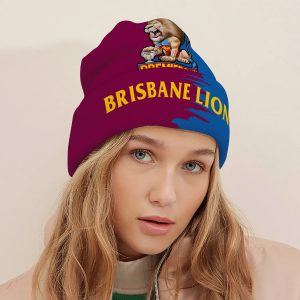 Brisbane Lions Beanie Hat - TANTN 8586