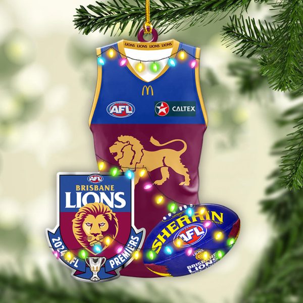 Personalized Brisbane Lions Custom Shape 2-sided Acrylic Ornament – VANDH 3837