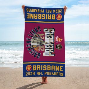 Brisbane Lions Rectangle Beach Towel - MAITM 8237