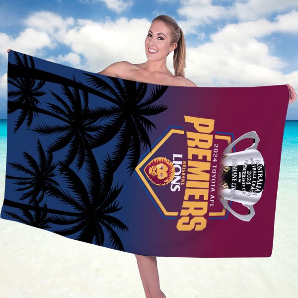 Brisbane Lions Rectangle Beach Towel - MAITM 8270