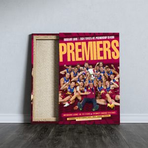 Brisbane Lions Rectangle Canvas With Inner Frame - HOATT 6521