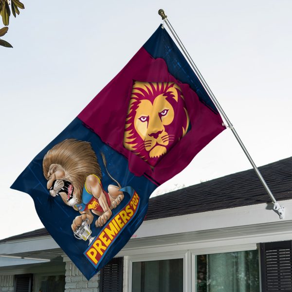 Brisbane Lions 3D House Flag - HOATT 6475