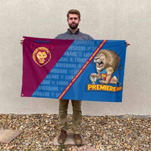 Brisbane Lions 3D House Flag - HOATT 6476