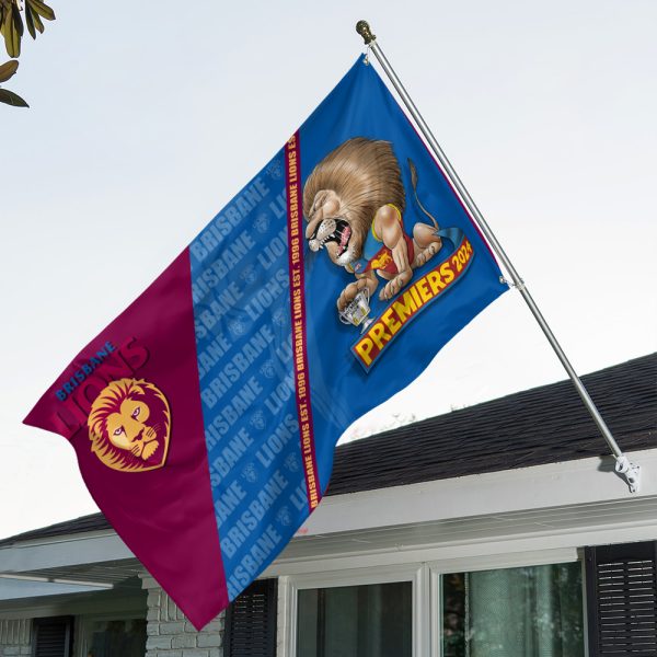 Brisbane Lions 3D House Flag - HOATT 6476