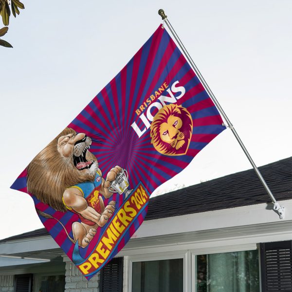 Brisbane Lions 3D House Flag - HOATT 6477