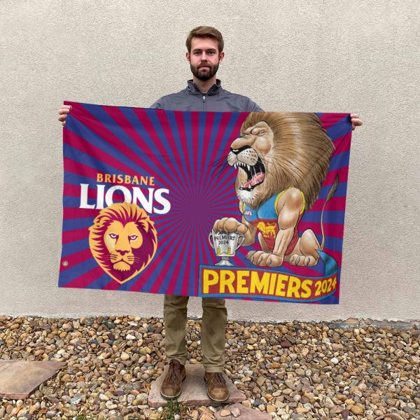 Brisbane Lions 3D House Flag - HOATT 6477