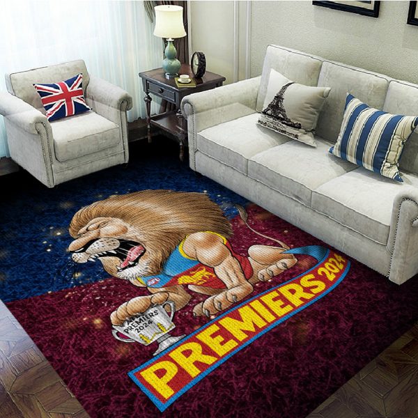 Brisbane Lions Rectangular Rug - HOATT 6478