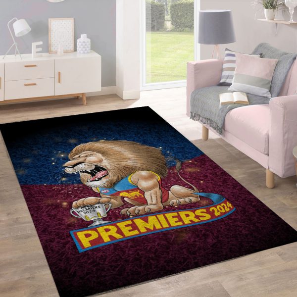 Brisbane Lions Rectangular Rug - HOATT 6478