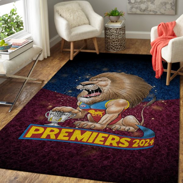 Brisbane Lions Rectangular Rug - HOATT 6478