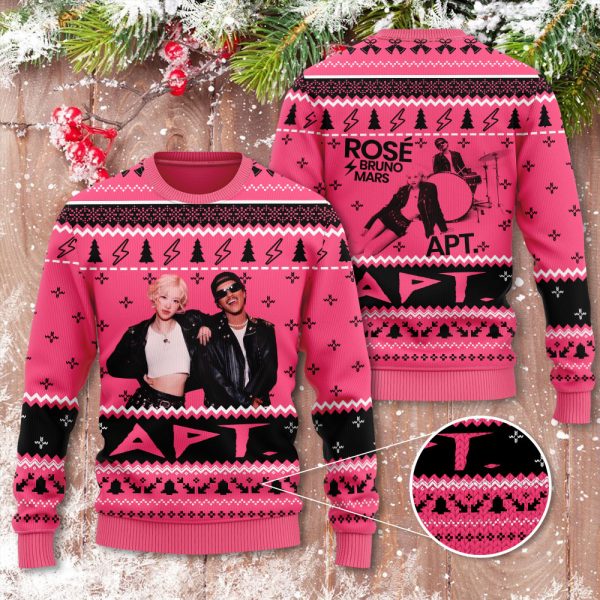 Bruno Mars x Rosé 3D Ugly Sweater - HOATT 6863