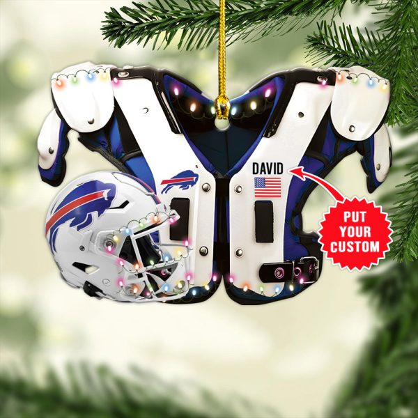 Personalized Buffalo Bills Custom Shape 1-sided Acrylic Ornament - MAITM 8536