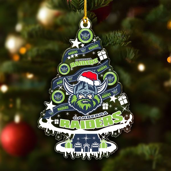 Canberra Raiders Custom Shape Clear 1-sided Acrylic Ornament - VANDH 3588