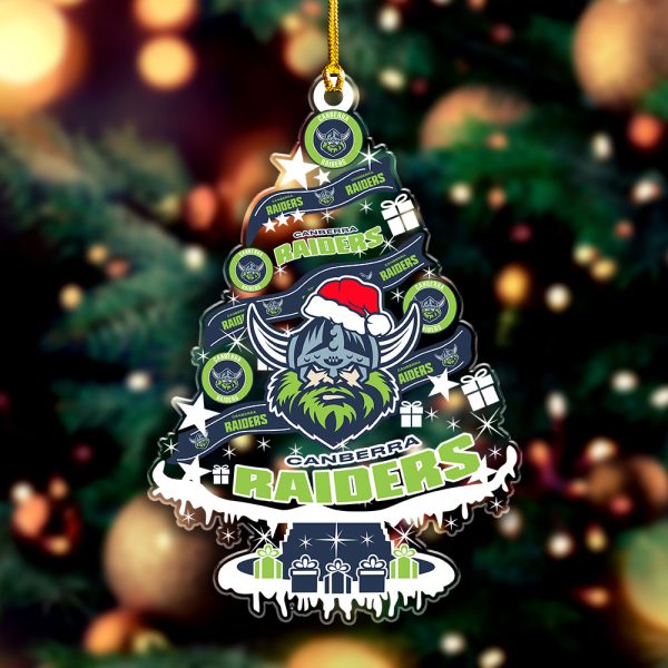 Canberra Raiders Custom Shape Clear 1-sided Acrylic Ornament - VANDH 3588