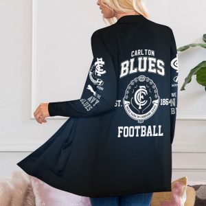 Carlton Football Club Women's Patch Pocket Cardigan - VANDH 3761