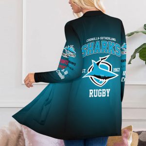 Cronulla-Sutherland Sharks Women's Patch Pocket Cardigan - VANDH 3772