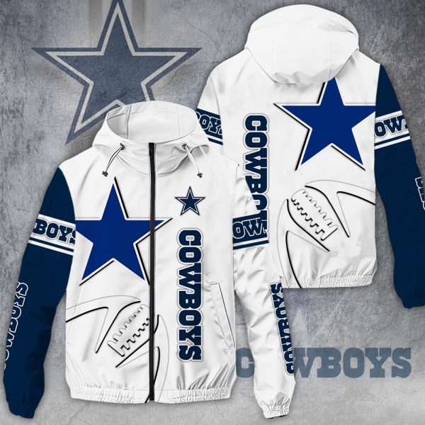 Dallas Cowboys 3D Windbreaker Jacket - MAITM 8386