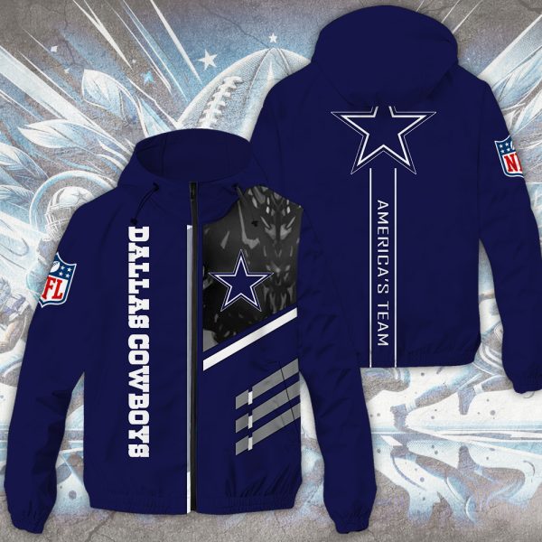 Dallas Cowboys 3D Windbreaker Jacket - MAITM 8446