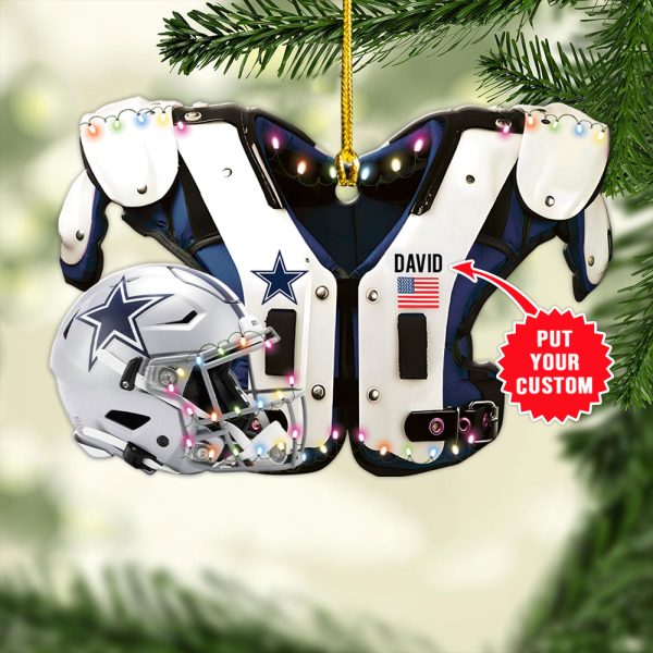 Personalized Dallas Cowboys Custom Shape 1-sided Acrylic Ornament - MAITM 8537