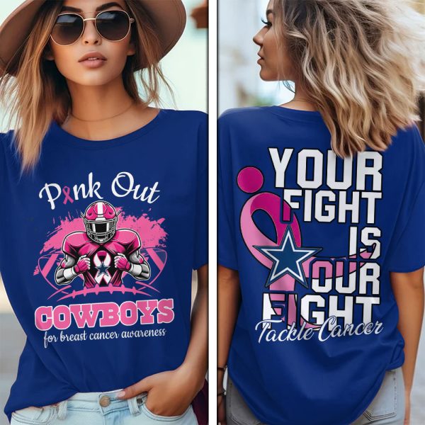 Dallas Cowboys x Breast Cancer Awareness 3D Apparel - MAITM 8392