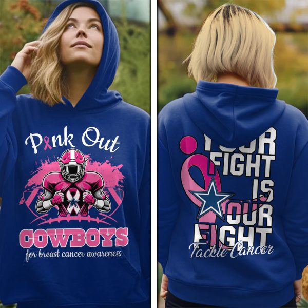 Dallas Cowboys x Breast Cancer Awareness 3D Apparel - MAITM 8392