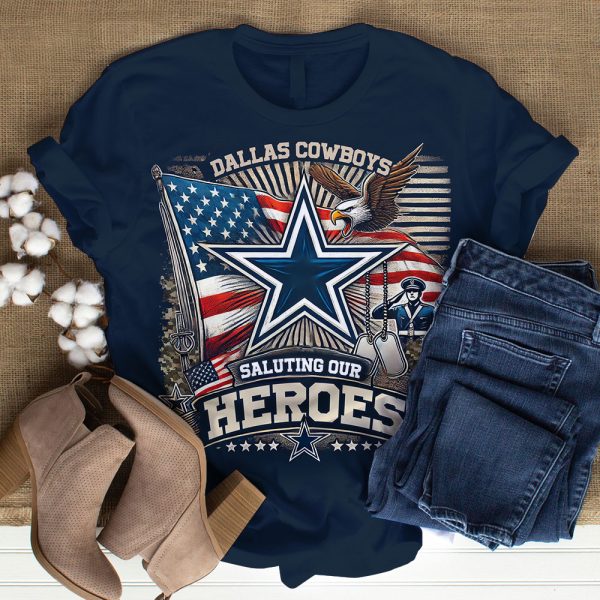 Dallas Cowboys x Veterans 3D T-Shirt - GNE 1790