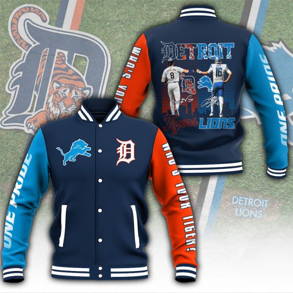 Detroit Lions x Detroit Tigers Varsity Jacket - MAITM 8248