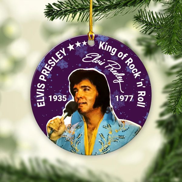 Elvis Presley Fixed Shape 2-sided Acrylic Ornament - VANDH 3568