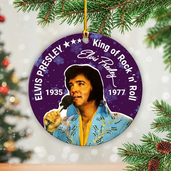 Elvis Presley Fixed Shape 2-sided Acrylic Ornament - VANDH 3568