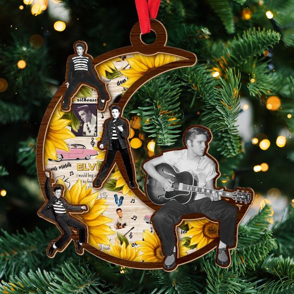 Elvis Presley Layered Wood Ornament - VANDH 3786