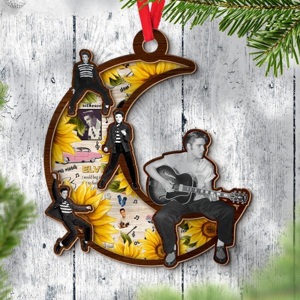 Elvis Presley Layered Wood Ornament - VANDH 3786