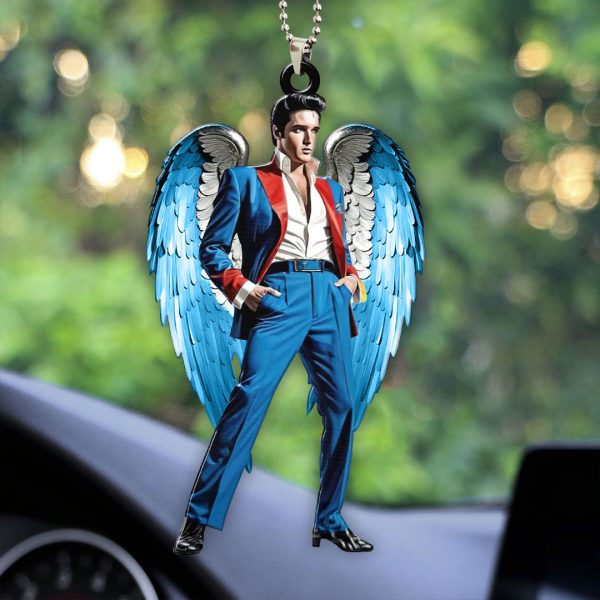 Elvis Presley Custom Shape 1-sided Acrylic Car Ornament - HOATT 6848