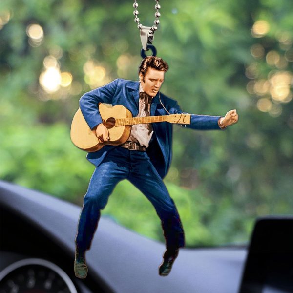 Elvis Presley Custom Shape 1-sided Acrylic Car Ornament - HOATT 6849