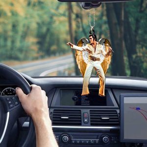 Elvis Presley Custom Shape 1-sided Acrylic Car Ornament - HOATT 6856