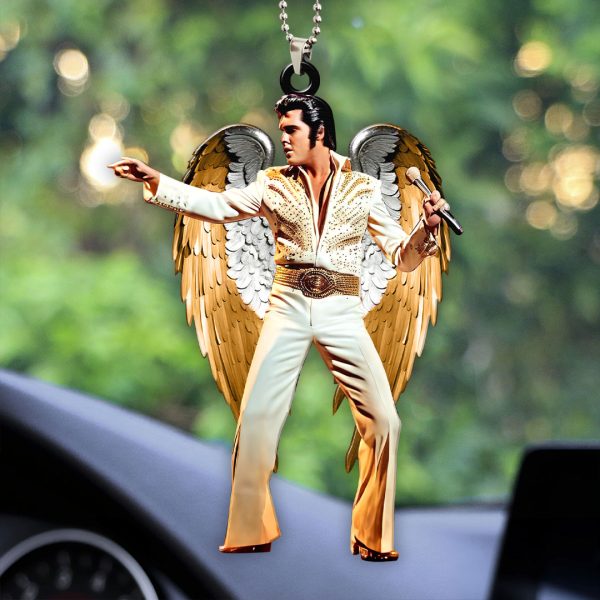 Elvis Presley Custom Shape 1-sided Acrylic Car Ornament - HOATT 6856