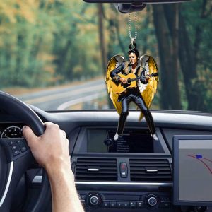 Elvis Presley Custom Shape 1-sided Acrylic Car Ornament - HOATT 6857