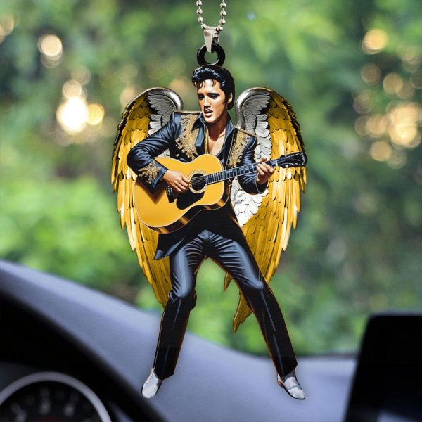 Elvis Presley Custom Shape 1-sided Acrylic Car Ornament - HOATT 6857