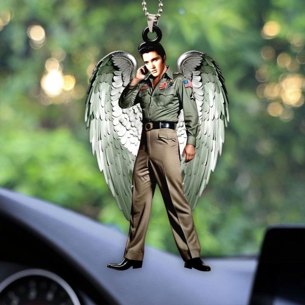 Elvis Presley Custom Shape 2-sided Acrylic Car Ornament - HOATT 6729