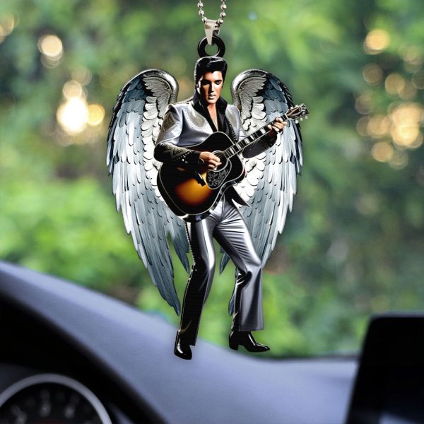 Elvis Presley Custom Shape 2-sided Acrylic Car Ornament - HOATT 6730