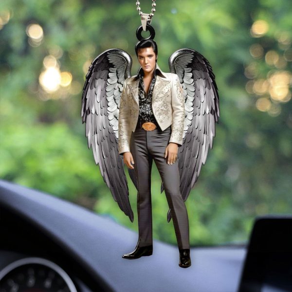 Elvis Presley Custom Shape 2-sided Acrylic Car Ornament - HOATT 6733