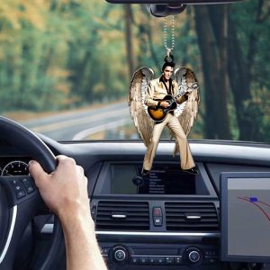 Elvis Presley Custom Shape 2-sided Acrylic Car Ornament - HOATT 6734