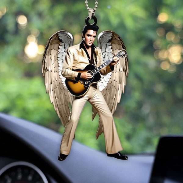 Elvis Presley Custom Shape 2-sided Acrylic Car Ornament - HOATT 6734