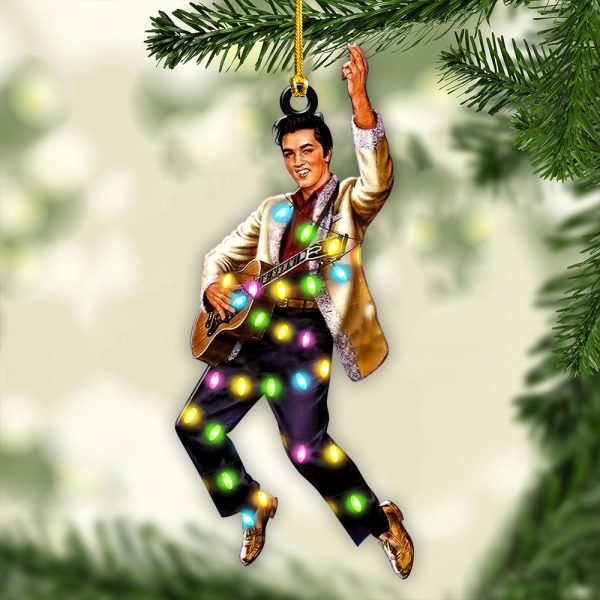 Elvis Presley Custom Shape 2-sided Acrylic Ornament – HOATT 6699