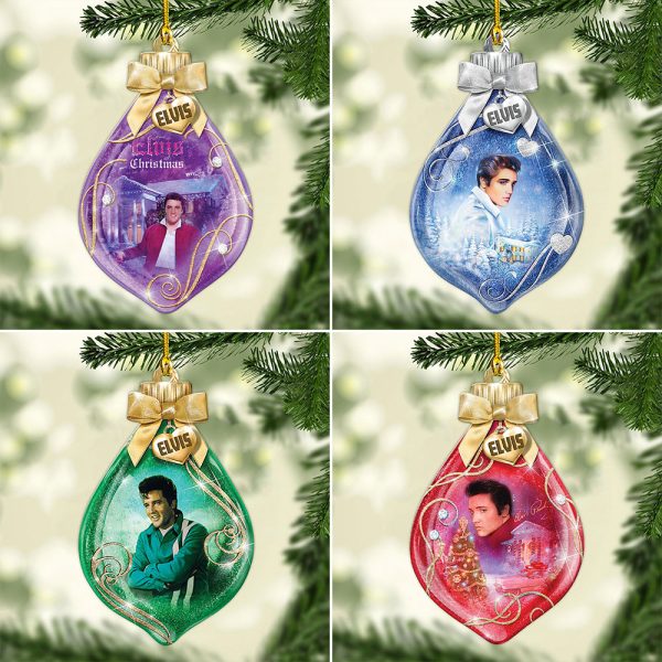 4PCS Elvis Presley Custom Shape 2-sided Acrylic Ornament – MAITM 8238