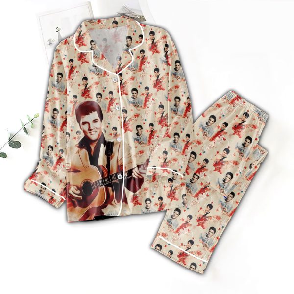 Elvis Presley Button Down Pajamas Set – MAITM 8521